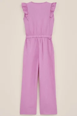 Meisjes jumpsuit met structuur