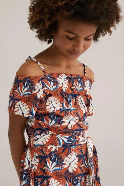 Meisjes jurk met dessin