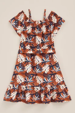 Meisjes jurk met dessin