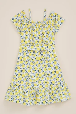 Meisjes jurk met dessin