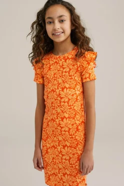 Meisjes jurk met dessin