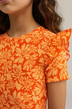 Meisjes jurk met dessin