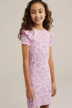 Meisjes jurk met dessin