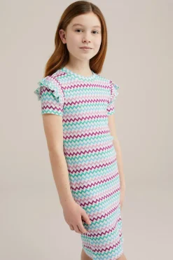 Meisjes jurk met dessin