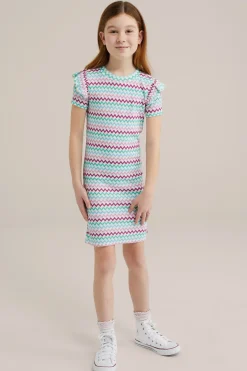 Meisjes jurk met dessin