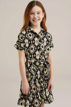 Meisjes jurk met dessin