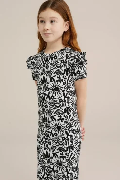 Meisjes jurk met dessin