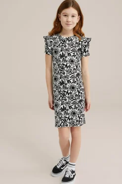 Meisjes jurk met dessin