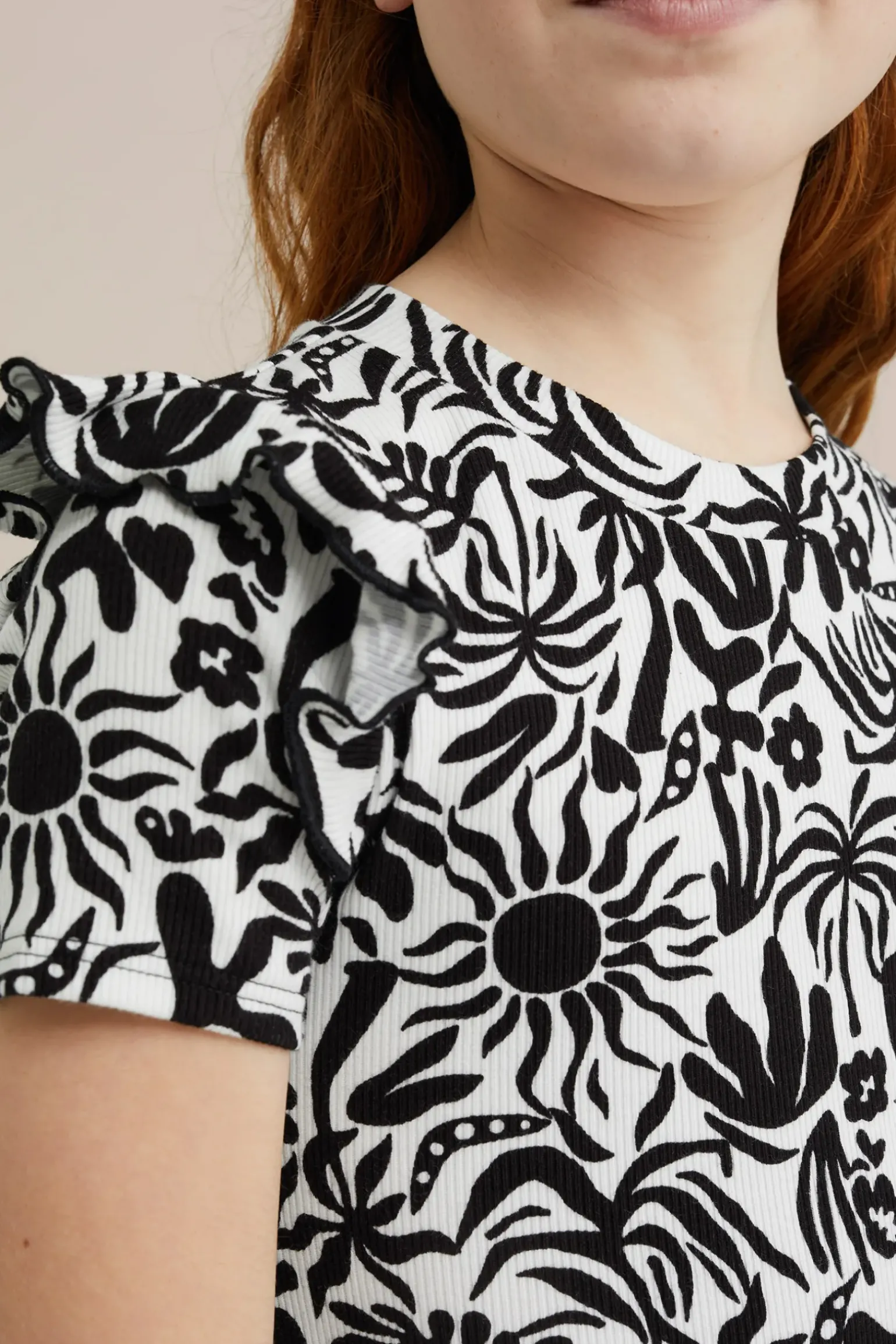 Meisjes jurk met dessin