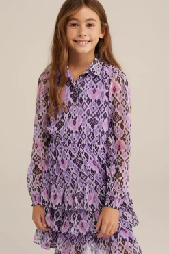 Meisjes jurk met dessin