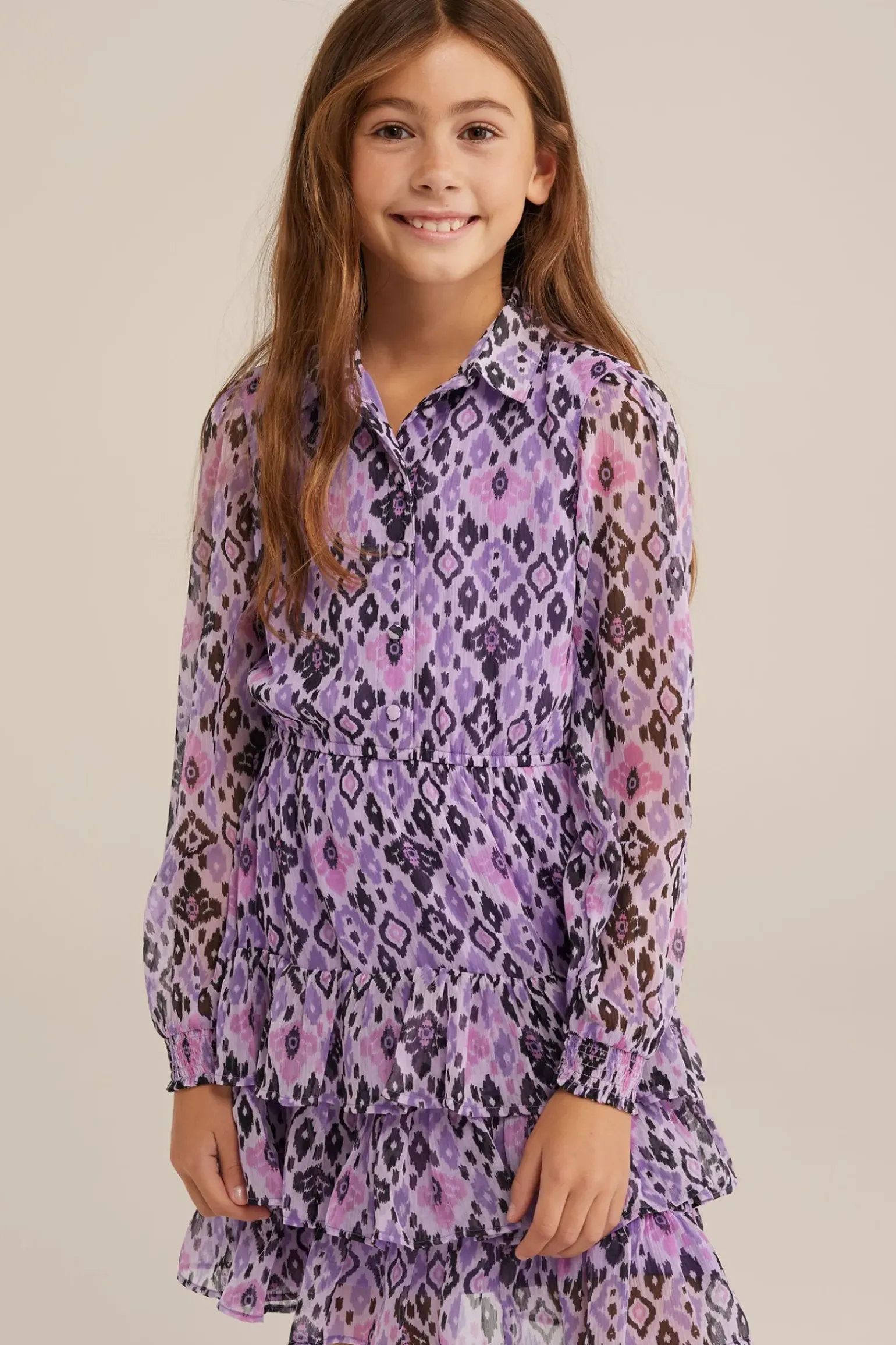 Meisjes jurk met dessin