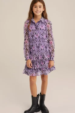 Meisjes jurk met dessin