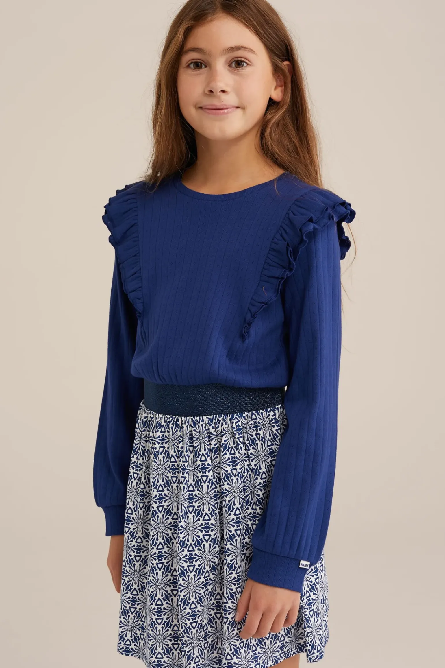 Meisjes jurk met dessin