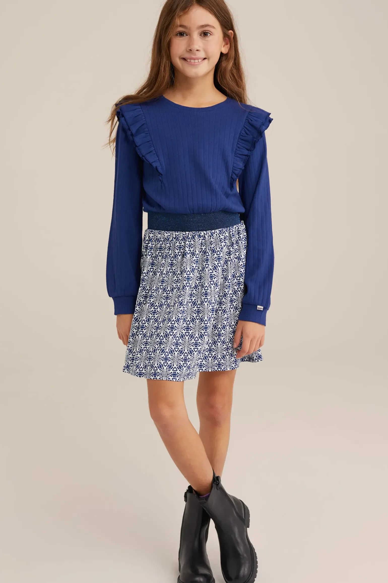 Meisjes jurk met dessin