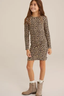 Meisjes jurk met dessin