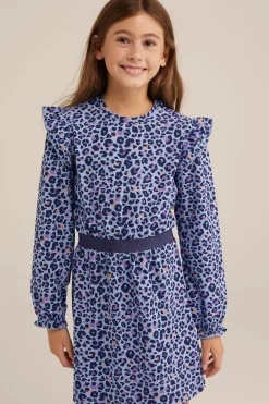 Meisjes jurk met dessin