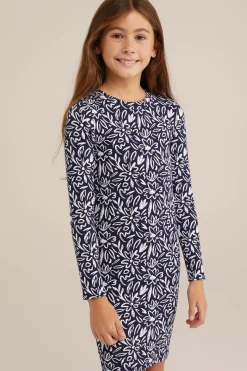 Meisjes jurk met dessin