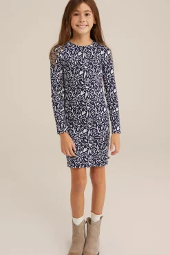 Meisjes jurk met dessin