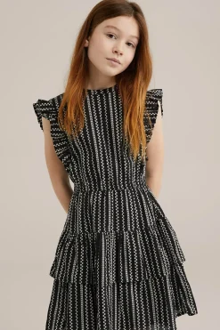 Meisjes jurk met dessin