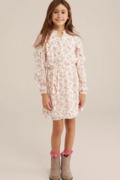 Meisjes jurk met dessin