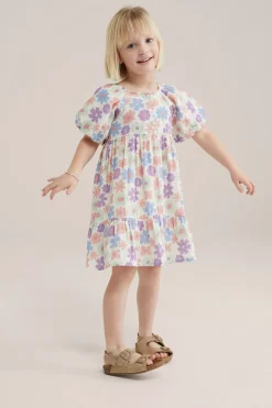 Meisjes jurk met dessin