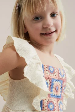Meisjes jurk met embroidery