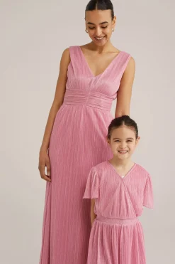 Meisjes jurk met glittergaren