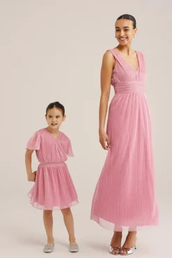 Meisjes jurk met glittergaren