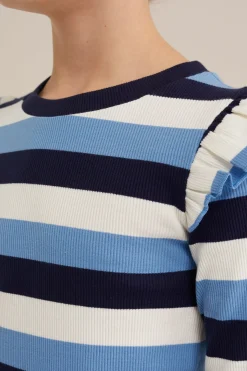 Meisjes jurk met rib structuur