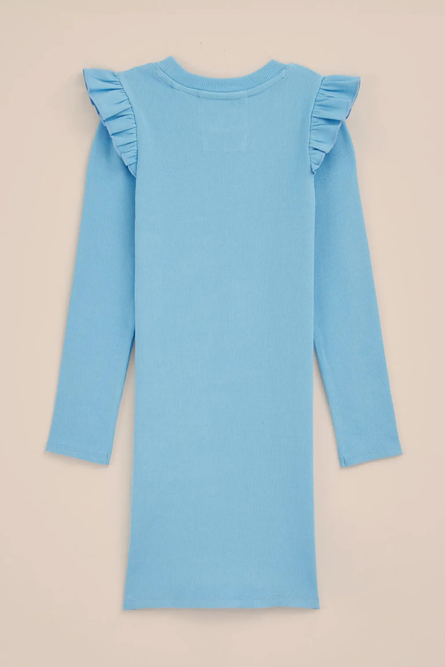 Meisjes jurk met rib structuur