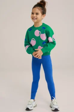 Meisjes legging met ribstructuur