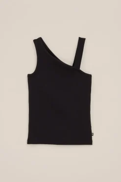 Meisjes one-shoulder top met dessin