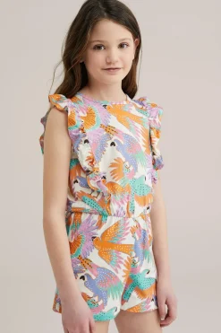 Meisjes playsuit met dessin