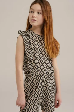 Meisjes playsuit met dessin