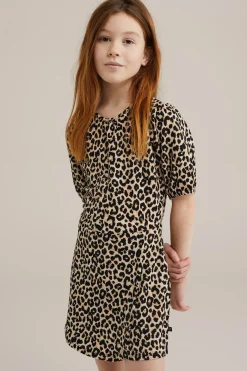 Meisjes playsuit met luipaard print