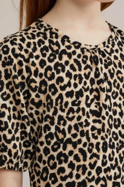 Meisjes playsuit met luipaard print
