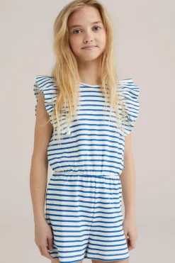 Meisjes playsuit met structuur