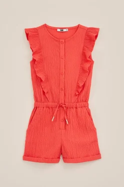 Meisjes playsuit met structuur