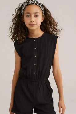 Meisjes playsuit met structuur