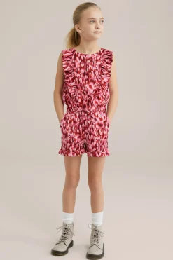 Meisjes playsuit met structuur
