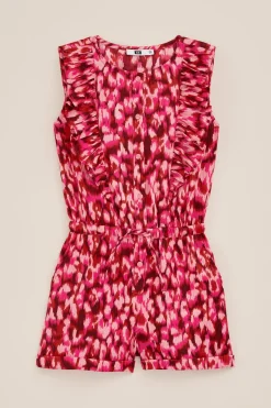 Meisjes playsuit met structuur