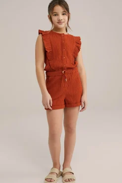 Meisjes playsuit met structuur