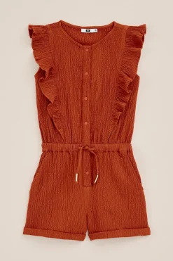 Meisjes playsuit met structuur