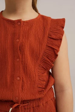 Meisjes playsuit met structuur
