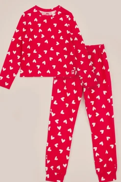 Meisjes pyjamaset met dessin