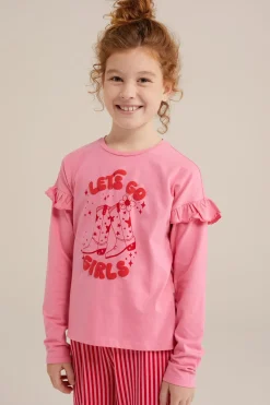 Meisjes pyjamaset met opdruk