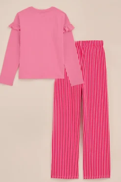 Meisjes pyjamaset met opdruk