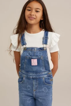 Meisjes relaxed fit tuinbroek