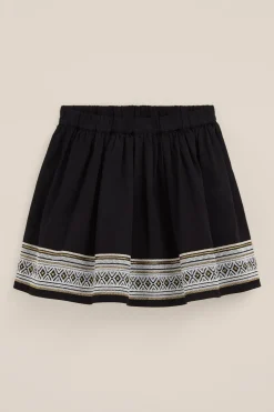 Meisjes rok met embroideries
