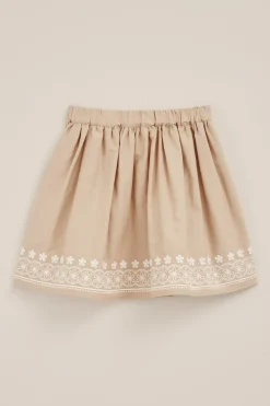 Meisjes rok met embroideries